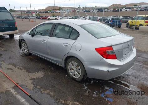 2012 Honda Civic Lx z USA, uszkodzony, nr VIN 19XFB2F52CE374365